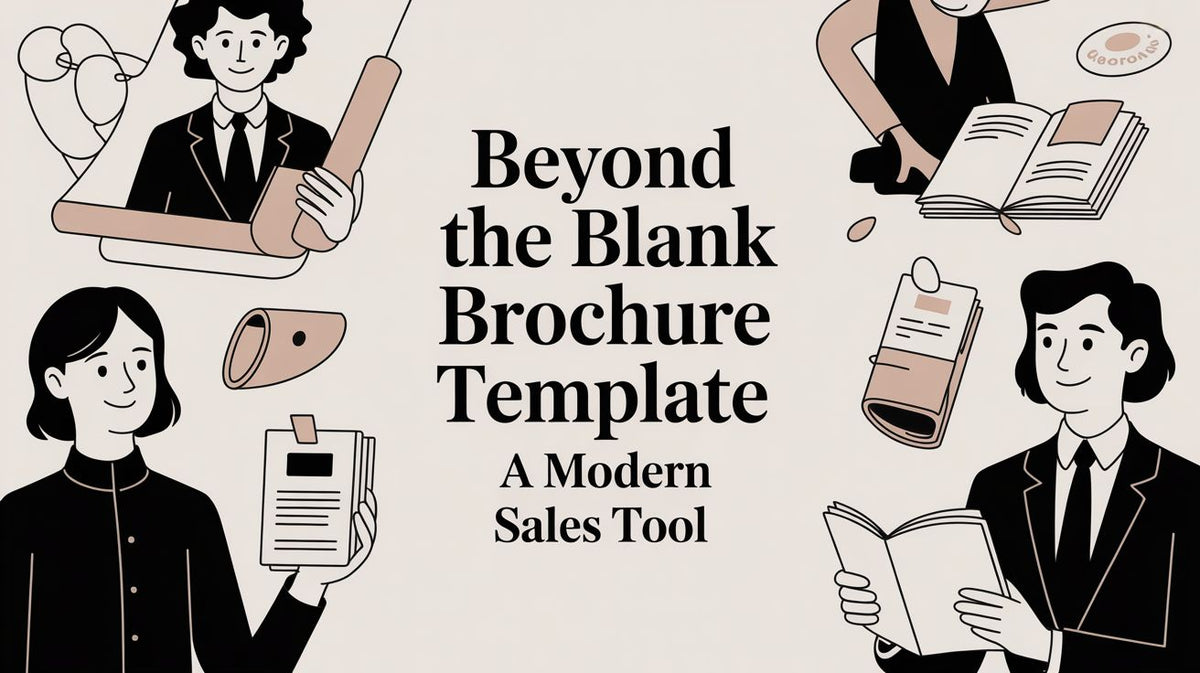 Beyond the Blank Brochure Template A Modern Sales Tool