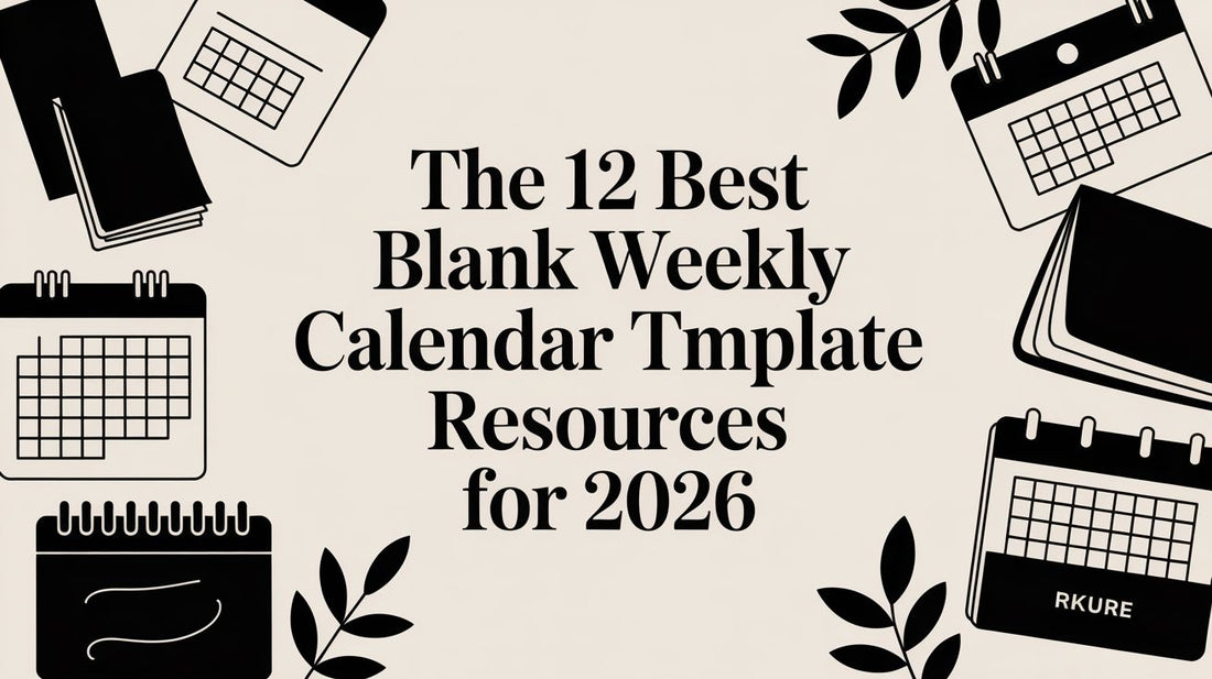 The 12 Best Blank Weekly Calendar Template Resources for 2026