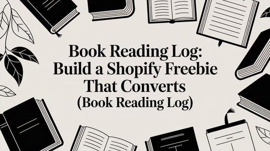 Book Reading Log: Build a Shopify Freebie That Converts (book reading log)