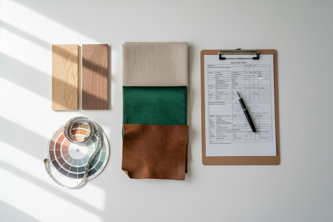 Materials and fabrics for furniture specification materials and fabrics documentation and design.