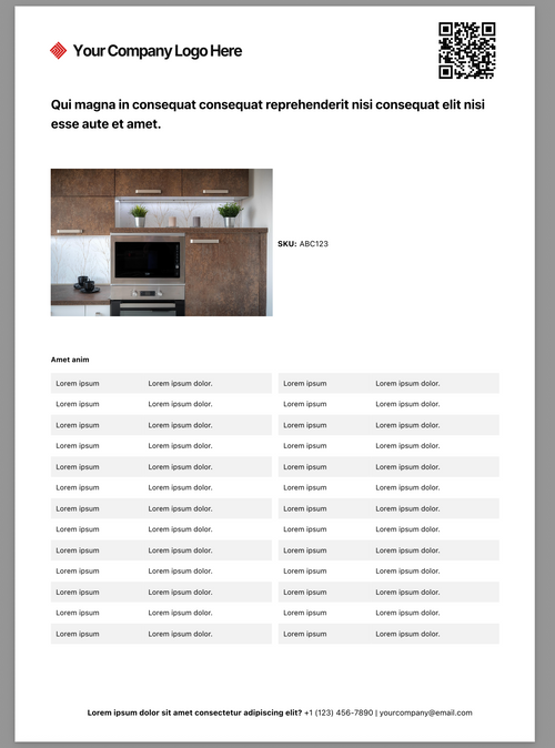 Electronics & Appliances Custom Template